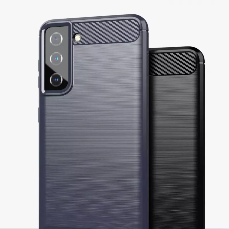 Hurtel Carbon puzdro flexibilné krytie pre Samsung Galaxy S21 FE čierne