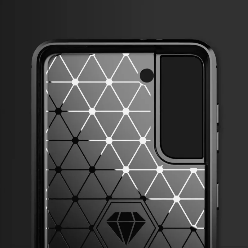 Hurtel Carbon puzdro flexibilné krytie pre Samsung Galaxy S21 FE čierne