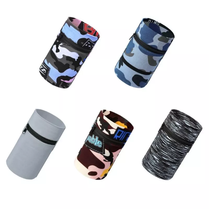 Hurtel látkový náramok na beh a fitness, Camo Blue