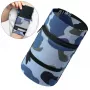 Hurtel látkový náramok na beh a fitness, Camo Blue