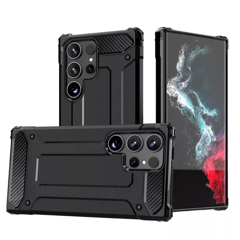 Hurtel Hybrid Armor puzdro pre Apple iPhone 15 Pro - čierne