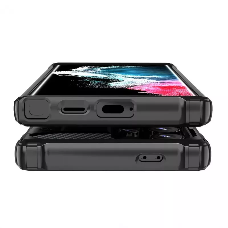 Hurtel Hybrid Armor puzdro pre Apple iPhone 15 Pro - čierne