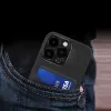 HURTEL iLike Apple iPhone 14 kožené puzdro Stand Case s priehradkou na karty a stojanom čierne
