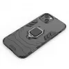 Hurtel Ring Armor puzdro pre iPhone 14 Plus, pancierové puzdro s magnetickým držiakom, krúžok, čierna
