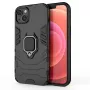 Hurtel Ring Armor puzdro pre iPhone 14 Plus, pancierové puzdro s magnetickým držiakom, krúžok, čierna