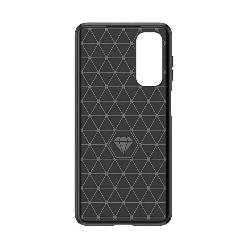 Hurtel Silicone Carbon kryt pre Nokia C12 / C12 Pro / C12 Plus - čierny