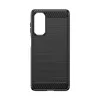Hurtel Silicone Carbon kryt pre Nokia C12 / C12 Pro / C12 Plus - čierny