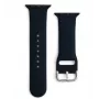 Hurtel silikónový remienok APS pre Apple Watch 38/40/41mm remienok hodinový remienok - čierny