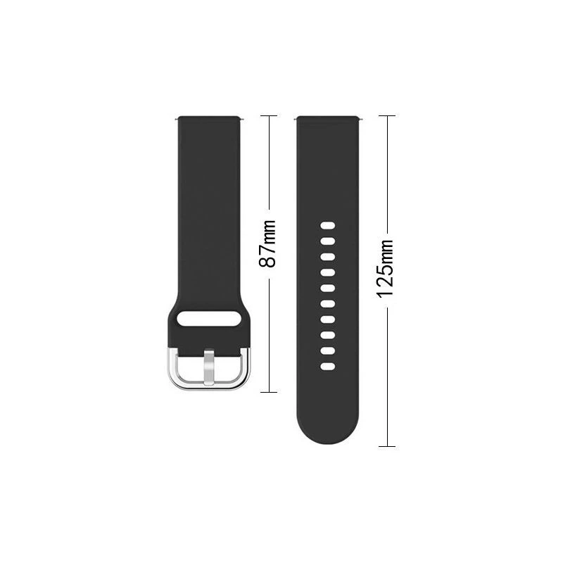 Hurtel Silicone Strap TYS Band pre Samsung Galaxy Watch 40 / 41 / 42 / 43 / 44 mm - sivé