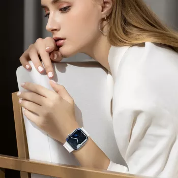 Hurtel Strap Triple Protection pre Apple Watch 42/44/45/49 mm náramok - priehľadný