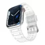 Hurtel Strap Triple Protection pre Apple Watch 42/44/45/49 mm náramok - priehľadný