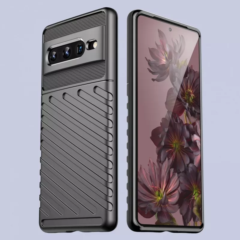 Hurtel Thunder Case flexibilné pancierové puzdro pre Google Pixel 7 Pro čierne