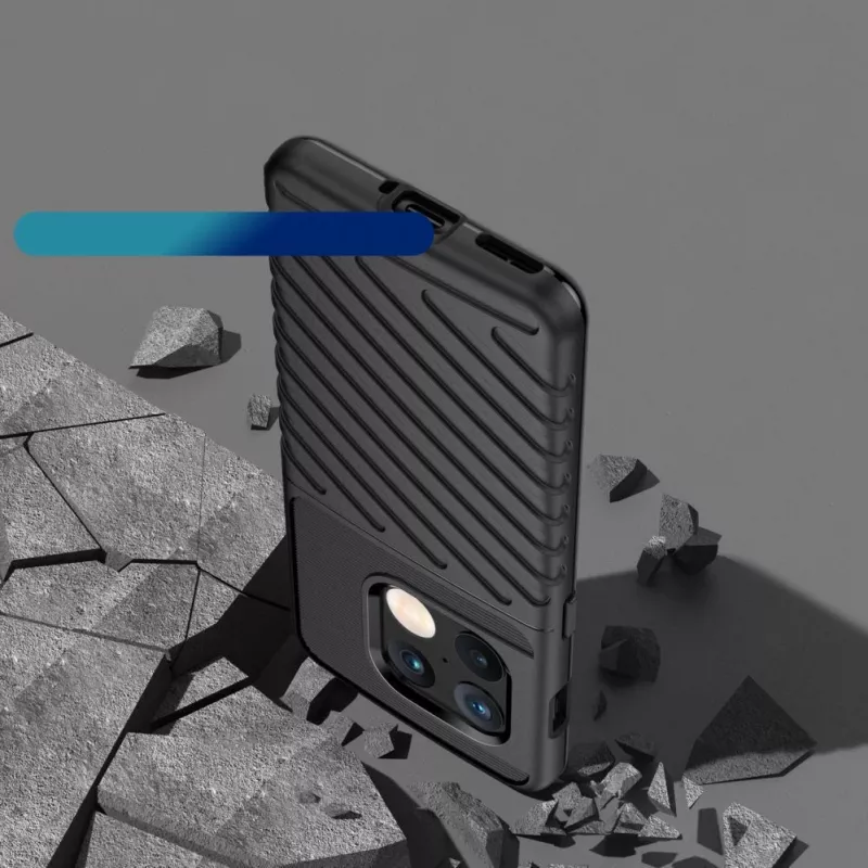 Hurtel Thunder puzdro flexibilný pancierový kryt pre OnePlus 10 Pro čierna