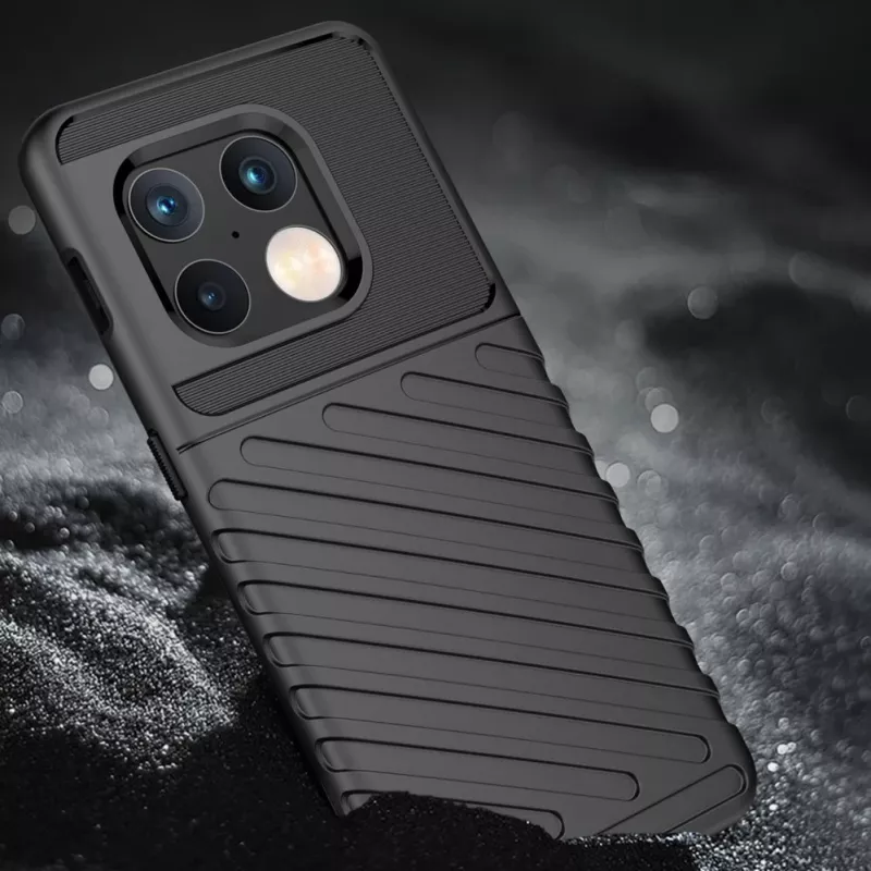 Hurtel Thunder puzdro flexibilný pancierový kryt pre OnePlus 10 Pro čierna