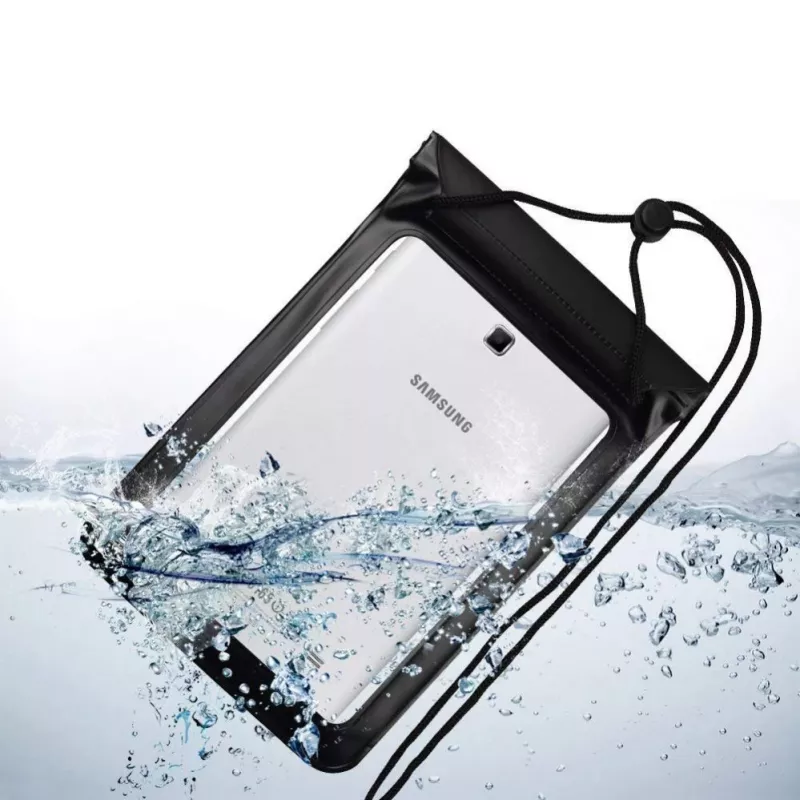 Hurtel univerzálne vodotesné puzdro pre mobil / tablet do 8 palcov čierna