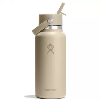 Hydro Flask Wide Mouth 32 oz Flex Straw Cap vákuová izolovaná nerezová fľaša na vodu - Oat