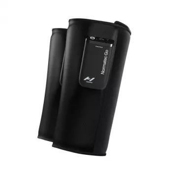 Hyperice Normatec Go masážny prístroj na lýtka s dynamickou vzduchovou kompresiou a Bluetooth