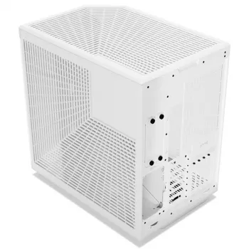 HYTE Y70 Touch Mid-Tower skriňa, biela, 14,1 palcový LCD dotykový displej, tvrdené sklo, E-ATX/ATX/mATX/Mini-ITX