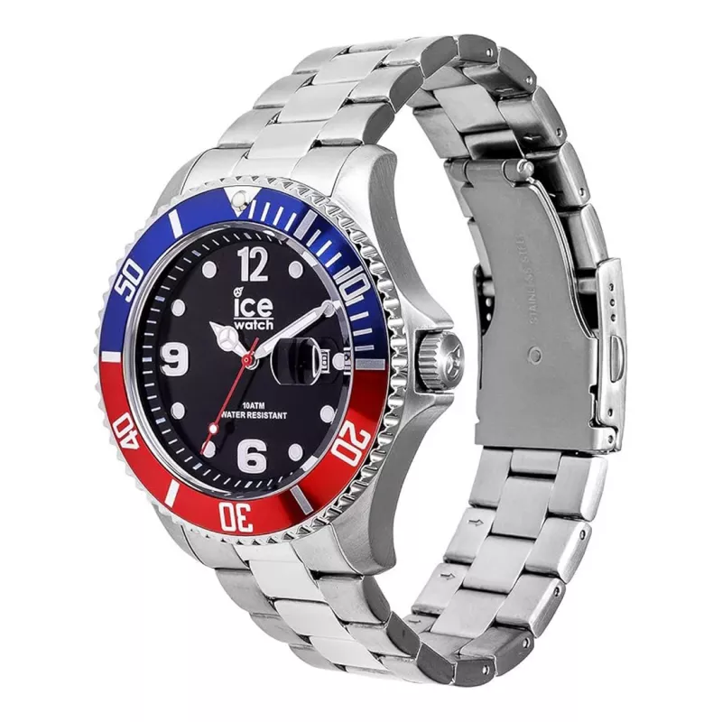 ICE MAN IC016547 44mm analógové quartzové hodinky, čierny silikónový remienok