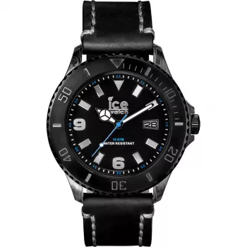 ICE MAN VT.BK.B.L.13 (44mm) quartz náramkové hodinky analógové čierne silikónový remienok