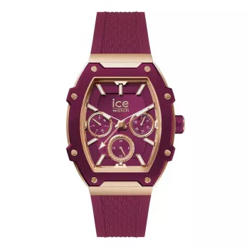 ICE dámske hodinky 23806 (45mm) - ružový silikónový remienok, analógové quartzové, 10 ATM vodotesné