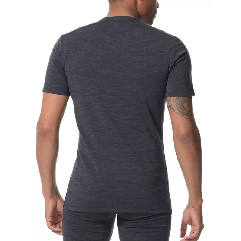 Icebreaker Anatomica S/S Crewe Spodné tričko - Black/Monsoon - veľkosť M
