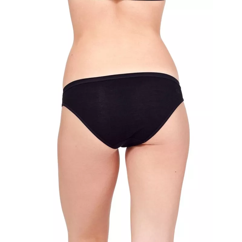 Icebreaker Pánske 103164001 Merino Wool Bikini nohavičky Čierna
