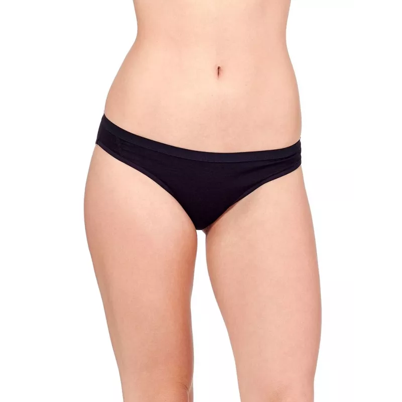 Icebreaker Pánske 103164001 Merino Wool Bikini nohavičky Čierna