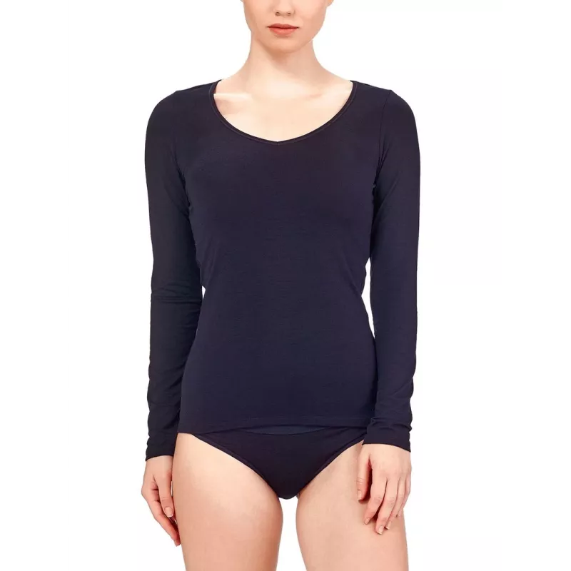 Icebreaker Siren L/S Sweetheart Long Sleeve Top - čierna, XS