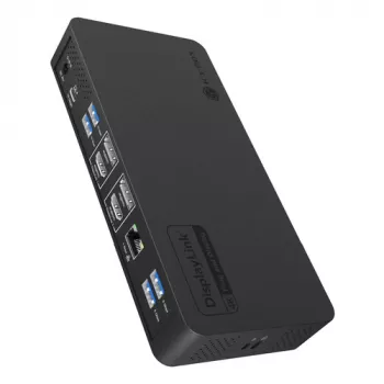 ICY BOX Heart Dock 2255 11-in-1 dokovacia stanica, DisplayLink DL-6950, 2x HDMI/DP 4K@60Hz, 96W Power Delivery, Gigabit LAN, USB-C/A 10Gbps