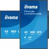 IIYAMA LH4366UHSB-B1AG 43 inch 4K UHD Digital Signage displej, VA panel, 500 cd/m², 24/7 prevádzka, Android 9.0, Wi-Fi, 2x 10W reproduktor