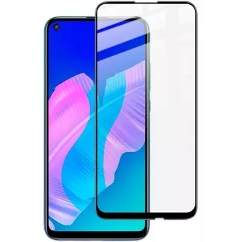 iLike 2.5D čierny rám Full Glue tvrdené sklo ochranný kryt displeja pre Huawei P40 Lite E