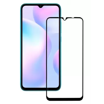 iLike 2.5D Full Glue tvrdené sklo ochranná fólia displeja pre Xiaomi Redmi 9 (čierny rám)