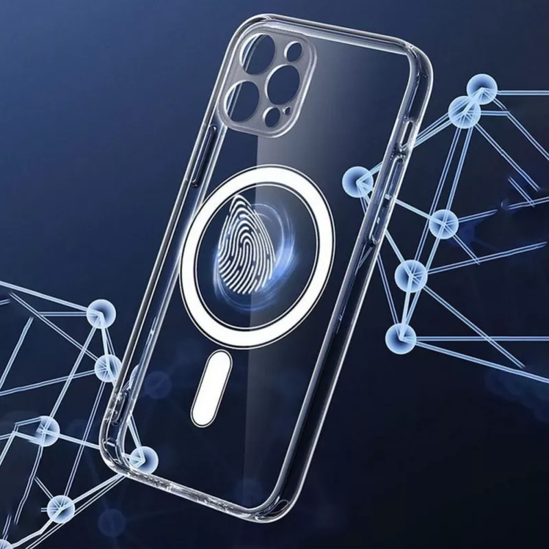 iLike Apple kryt pre iPhone 16 Pro Clear Mag Cover (STR) kompatibilný s MagSafe priehľadný