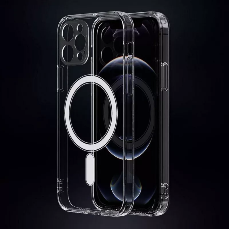 iLike Apple kryt pre iPhone 16 Pro Clear Mag Cover (STR) kompatibilný s MagSafe priehľadný