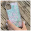 iLike Apple iPhone 11 silikónové puzdro Water Glitter ružové