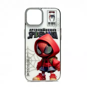 iLike Apple iPhone 14 PC silikónové puzdro Spider Sense biela červená
