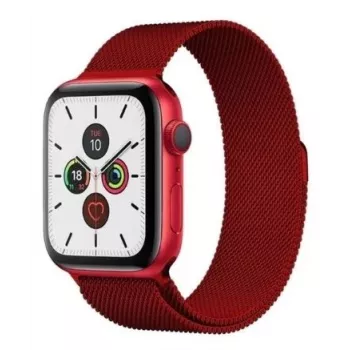 iLike Apple Magnetic Strap Watch 7/8 41mm magnetický náramok červený