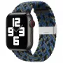 iLike Apple Watch 38/40/41mm pletený textilný remienok modrý