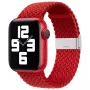 iLike Apple Watch 42/44/45mm pletený látkový remienok červený