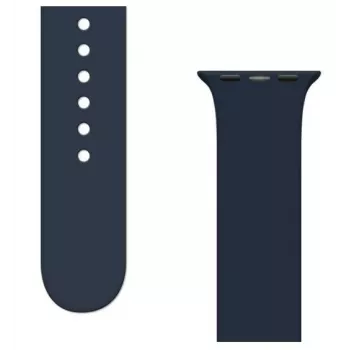 iLike APS silikónový remienok na hodinky pre Apple Watch Ultra/8/7/6/5/4/3/2/SE (45/44/42mm) - tmavomodrá
