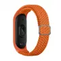iLike pletený textilný remienok pre Xiaomi Mi Band 3/4/5/6 - oranžový