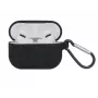 iLike pletené silikónové puzdro pre Apple AirPods Pro - čierna