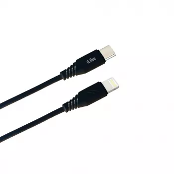 iLike nabíjací kábel Type-C na Lightning CTL01 čierny