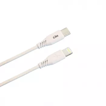 iLike nabíjací kábel Type-C na Lightning CTL01 biely