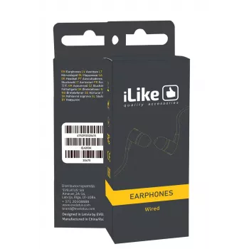 iLike slúchadlá IEA01BK 3,5mm čierne