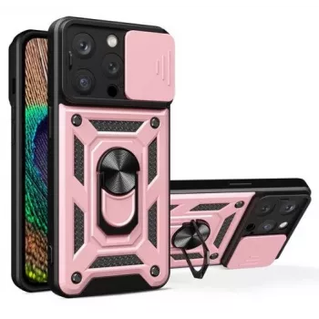 iLike iPhone 14 Pro Max Armor Camshield puzdro pink