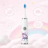 iLike Kids W3 elektrická zubná kefka (na batérie) +3 nástavce biela