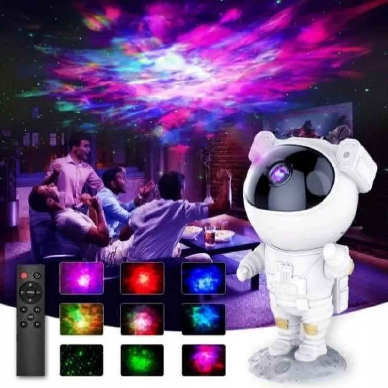 iLike LED projekčné svetlo hviezdy astronaut SM4 biela