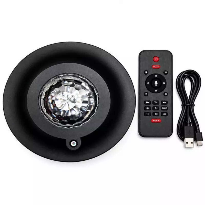 iLike LED hviezdny projektor s 21 efektmi čierny